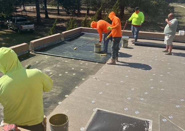 commercial roofing job
